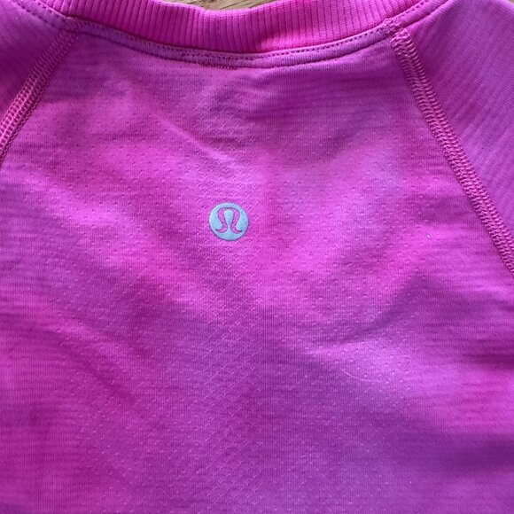 Lululemon Marble Dye Pink Swiftly Tech Long-Sleeve Shirt 2.0 Race Length Size 2 - Picture 3 of 4